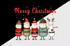Watercolor cute adorable friends quote Merry Christmas hat New Year winter 20 oz tumbler skinny mug wrap clipart t-shirt sublimation printable design