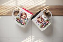 Watercolor cute american football mom mother woman girl team megaphone print 20oz tumbler skinny mug wrap clipart t-shirt sublimation printable design