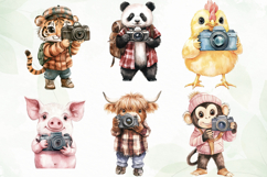 Watercolor Cute Animals Photographer Product Image 2