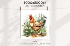 Watercolor Cute Baby Chicken Chick Floral Farm Hen Clipart png Transparent Print for invitation t-shirt designs sublimation kids printable digital watercolor baby chicken Floral png, Hen Chick Clipart,  sublimation, kawaii clip art, easter eggs