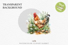 Watercolor Cute Baby Chicken Chick Floral Farm Hen Clipart png Transparent Print for invitation t-shirt designs sublimation kids printable digital watercolor baby chicken Floral png, Hen Chick Clipart,  sublimation, kawaii clip art, easter eggs