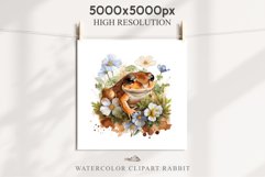 Watercolor Cute Baby Frog in Nature Farm Animals Clipart PNG Transparent Print for invitation t-shirt designs sublimation kids printable digital