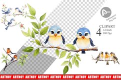 Clipart Watercolor Bird Product Image 1