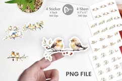 Sticker Watercolor Bird Product Image 1