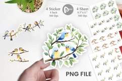 Sticker Watercolor Bird Product Image 1