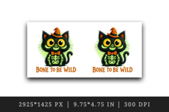Watercolor cute black cat ghost witch pumpkin broomstick Halloween quote print tumbler skinny mug wrap clipart t-shirt sublimation printable design