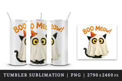 Watercolor cute black cat ghost witch pumpkin broomstick Halloween quote print tumbler skinny mug wrap clipart t-shirt sublimation printable design