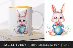 Bunny &amp; easter egg mug, cup wrap sublimation print design Product Image 1