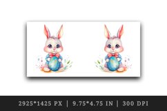 Bunny &amp; easter egg mug, cup wrap sublimation print design Product Image 2