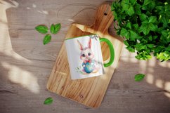 Bunny &amp; easter egg mug, cup wrap sublimation print design Product Image 3