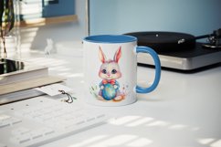 Bunny &amp; easter egg mug, cup wrap sublimation print design Product Image 5