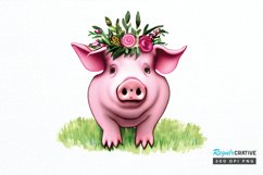Watercolor Cute Cactus PNG Clipart Product Image 1