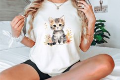 Watercolor Cute Cat Clipart Bundle Product Image 3