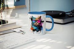 Cute Cool Cat Superstar mug, cup wrap sublimation design png Product Image 4