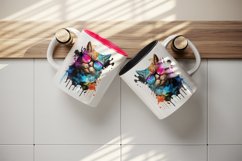 Cute Cool Cat Superstar mug, cup wrap sublimation design png Product Image 5