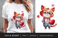 Animal &amp; heart t-shirt sublimation print designs bundle png Product Image 4