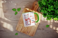Cute cats, Mother&#039;s day mug, cup wrap sublimation design png Product Image 3