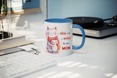 Cute cats, Mother&#039;s day mug, cup wrap sublimation design png Product Image 4