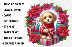 Watercolor Cute Christmas Animals Collection Clipart Product Image 2