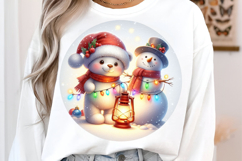 Watercolor Cute Christmas Animals Collection Clipart Product Image 3