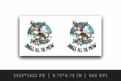 Watercolor cute Christmas cat reindeer antlers hat lights quote print 20 oz tumbler skinny mug wrap clipart t-shirt sublimation printable design