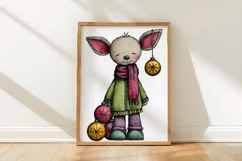 Watercolor Cute Christmas Clipart Product Image 3