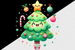 Watercolor cute Christmas tree fun star Merry Christmas quote print 20 oz tumbler skinny mug wrap clipart t-shirt sublimation printable design