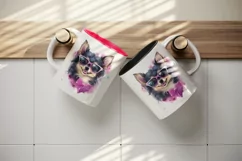 Watercolor cute cool glamour dog funny superstar animal sunglasses print 20 oz tumbler skinny mug wrap clipart t-shirt sublimation printable design