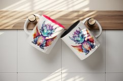 Watercolor cute cool glamour dragon fantasy animal superstar sunglasses sparkle 20 oz tumbler skinny mug wrap clipart sublimation printable design