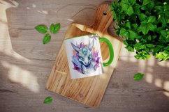 Watercolor cute cool glamour dragon fantasy animal superstar sunglasses sparkle print design wrap printable sublimation bundle for mug