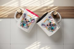 Watercolor cute cool glamour koala funny superstar animal sunglasses print 20 oz tumbler skinny mug wrap clipart t-shirt sublimation printable design