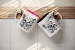 Watercolor cute cool glamour koala funny superstar animal sunglasses print 20 oz tumbler skinny mug wrap clipart t-shirt sublimation printable design