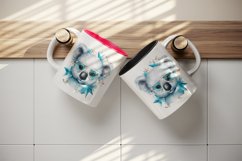 Watercolor cute cool glamour koala funny superstar animal sunglasses print 20 oz tumbler skinny mug wrap clipart t-shirt sublimation printable design
