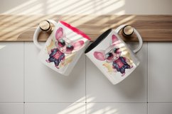 Watercolor cute cool glamour mouse funny superstar animal sunglasses print 20 oz tumbler skinny mug wrap clipart t-shirt sublimation printable design