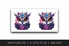 Watercolor cute cool glamour owl superstar wild animal bird stars print 20 oz tumbler skinny mug wrap clipart t-shirt sublimation printable design