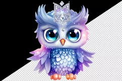 Watercolor cute cool glamour owl superstar wild animal bird stars print 20 oz tumbler skinny mug wrap clipart t-shirt sublimation printable design