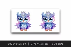 Watercolor cute cool glamour owl superstar wild animal bird stars print 20 oz tumbler skinny mug wrap clipart t-shirt sublimation printable design