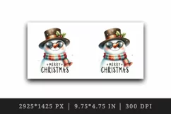 Watercolor cute cool snowman scarf hat sunglasses Merry Christmas quote print tumbler skinny mug wrap clipart t-shirt sublimation printable design