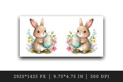 Cute Easter Bunny mug, coffee cup wrap sublimation design Product Image 2