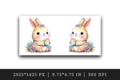 Cute Easter Bunny mug, coffee cup wrap sublimation design Product Image 2