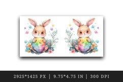 Cute Easter Bunny mug, coffee cup wrap sublimation design Product Image 2