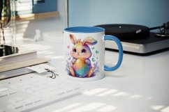 Cute Easter Bunny mug, coffee cup wrap sublimation design Product Image 4