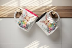 Cute Easter Bunny mug, coffee cup wrap sublimation design Product Image 5