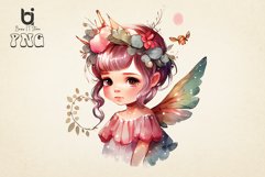 watercolor Cute Fairy Baby Boy Sublimation Bundle, 7 PNG Product Image 3