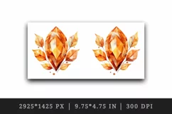 Watercolor cute fall autumn leaves sparkle shining diamonds 20oz tumbler skinny mug wrap clipart t-shirt sublimation printable design
