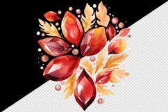 Watercolor cute fall autumn leaves sparkle shining diamonds 20oz tumbler skinny mug wrap clipart t-shirt sublimation printable design