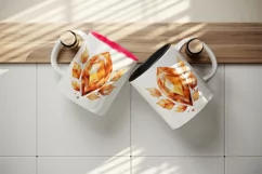 Watercolor cute fall autumn leaves sparkle shining diamonds 20oz tumbler skinny mug wrap clipart t-shirt sublimation printable design