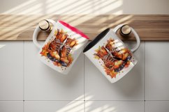Watercolor cute fall boots autumn leaves sparkle shining diamonds 20oz tumbler skinny mug wrap clipart t-shirt sublimation printable design