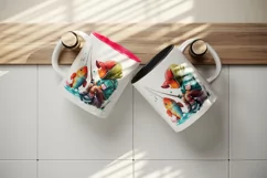 Fisherman fishing mug, cup wrap sublimation print design png Product Image 5