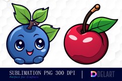 Watercolor Cute Food Clipart Bundle, Sublimation PNG Product Image 3